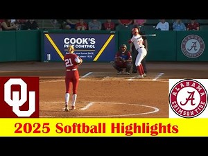 #2 Oklahoma vs #22 Alabama Softball Game Highlights 4 14 2025