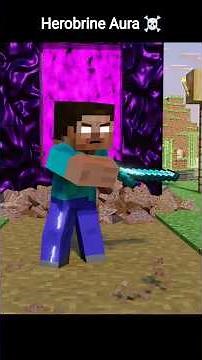 Herobrine Epic Fight Animation ☠️🤯 #mimecraft #memes