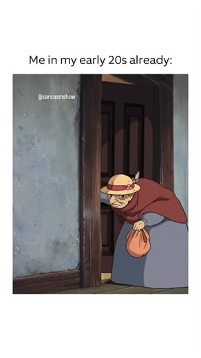 Sarcasmshow | This scene is from “Howl’s Moving Castle” (2004), directed by Hayao Miyazaki. It shows Sophie after being cursed into an old woman by the... | Instagram