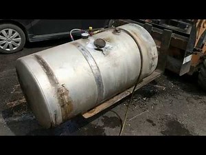 How to fix a dented truck fuel tank! No welding required!