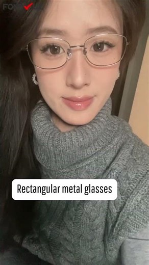 Glasses suitable for long faces. #fondvue #eyewear #bluelightblockingglasses #eyeglasses