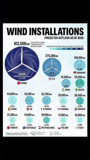 China Dominates Global Wind Power With Massive Capacity Lead 🤯🇨🇳