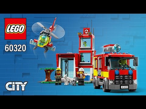 LEGO® City Fire Station (60320)[540 pcs] Step-by-Step Building Instructions | Top Brick Builder