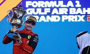 Charles Leclerc wins season-opening grand prix as both Red Bulls fail to finish