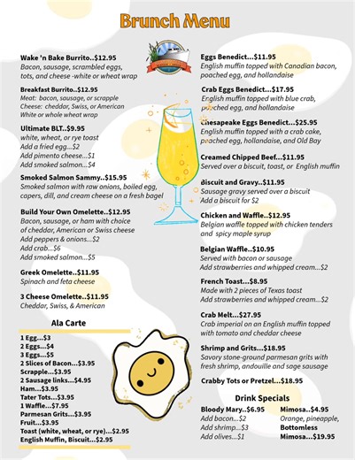 Don’t forget…Headwaters is now offering brunch on Sundays with bottomless mimosas, loaded bloody Mary’s, and a menu of all of your favorite brunch options! | Headwaters Seafood & Grille