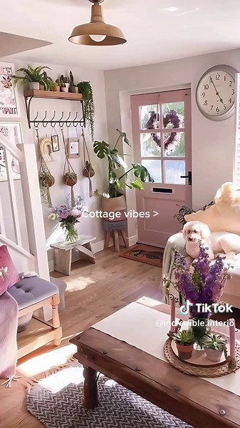 More cottage designs to encourage creativity and inspiration! These designs feature pastel colors and beautiful traditional furniture. There are lots of wooden structures and accents to compliment the beauty of this style. Would you decorate your home like this? #incredibleinteriors #homedecor #interiordesign #cottagecoreaesthetic #designinspo #cottagelife