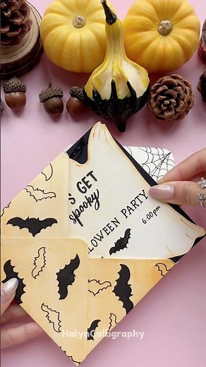 DIY Halloween Party Invitation 🖤 Easy Handmade Idea