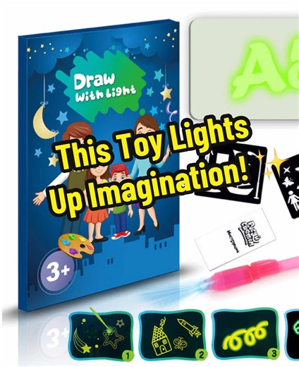 #KidsMagicToys ✅ Give your child a world of imagination that lights up. ✨ The 3D Magic Light Drawing Pad™ turns simple drawings into glowing 3D masterpieces. Fun, educational, and perfect for screen-free playtime. 🎨💖 👉 Keeps kids busy 👉 Boosts creativity 👉 8 magical light effects!