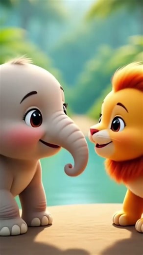 🙏🥰 cute elephant baby#cute lion baby # #telugusongs