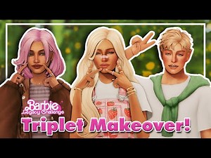 Giving My Legacy Triplets A Makeover!! 😗🦋 | Sims 4 Create-a-sim Challenge