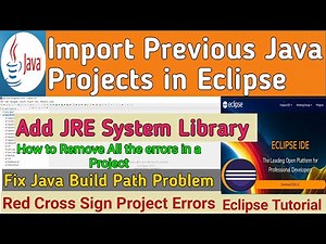 How to Import Java Project in Eclipse | How to Solve Java Build Path Problem in Eclipse | Core Java