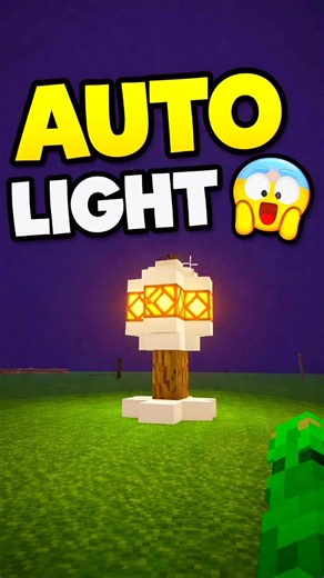 Made an Automatic Lamp in Minecraft ☠️ #shorts #minecraft #trending