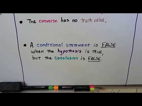 Geometry 2.2b, More examples of Conditionals, Converse, Inverse, Contrapositive