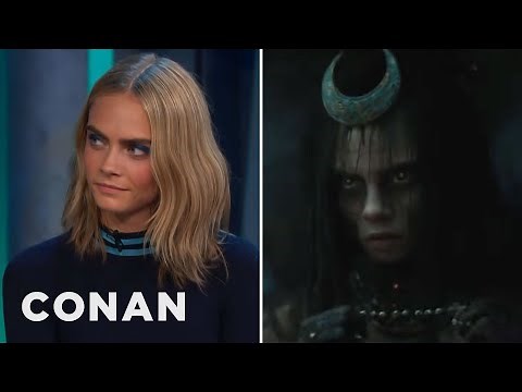 Cara Delevingne Got Naked To Get Into Character As The Enchantress | CONAN on TBS