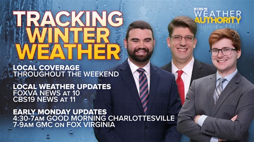Winter weather will have an impact on Central Virginia this weekend, trust Charlottesville's only locally made weekend forecast with the CBS19 Weather Authority. #CBS19News #CBS19Weather #VAWX | CBS19 News: Charlottesville News First