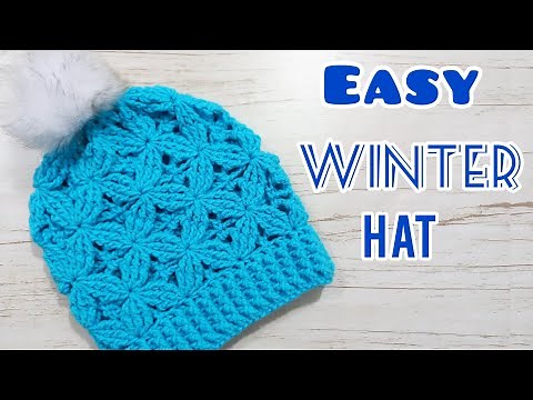 Easy crochet winter hat.🤩 this hat is amazing