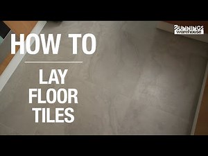 How To Lay Floor Tiles - Bunnings Warehouse