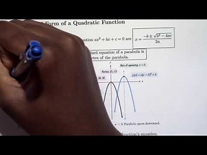 2.1 part 1 - Quadratic Functions and Applications