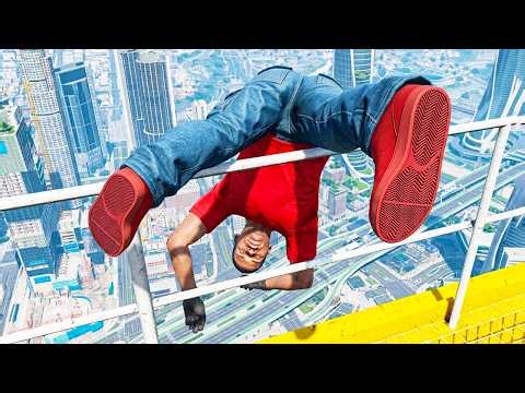 BRUTAL JUMPS/FALLS to watch before GTA 6 (GTA 5 Funny Moments and Fails)
