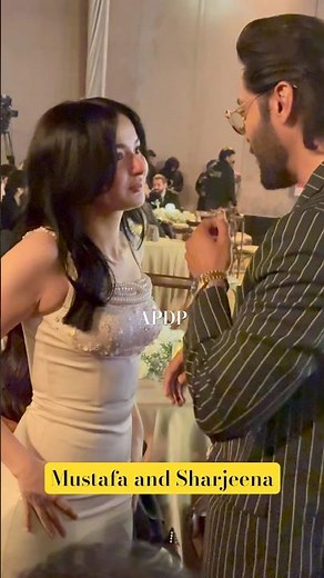 Mustafa and Sharjeena together ❤️ Hania Amir met Fahad Mustafa at Lux Style Awards 2024