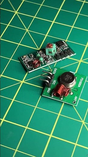 📡 433 MHz RF Transmitter & Receiver Module Set – Electronics Showcase