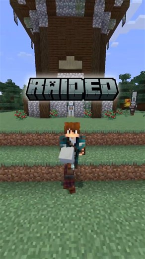 Mod para Mejorar las Raids en Minecraft - Raided #minecraft #minecraftcuriosidades #shorts