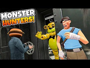FNAF Is Attacking The City in Garry's Mod Monster Hunters?!