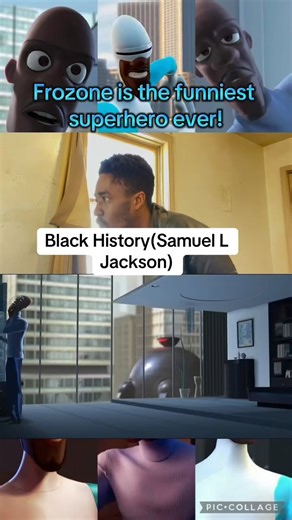 Heroes_dontwearcapes23 on Instagram: "Samuel L Jackson is an icon and this roll as frozone to me made him one of my goats❄️ @samuelljackson #samuelljackson #frozone #theincredibles #blackactors #blackcharacters #blackhistorymonth #reenacting #comicbooknerd #pixar"