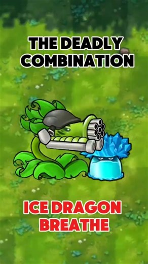 Deadliest Ice Dragon Combo! | PvZ Fusion #shorts #pvzfusion #peashooter