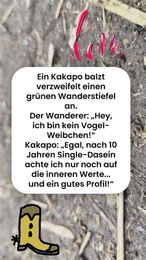 Dating-Level: Kakapo 🦜