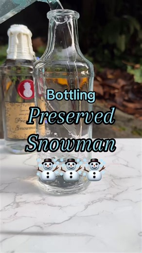 Decorative potions up now in my shop! #potion #potions #christmasdecorations #christmas #holidays #holiday #snowman #holidayprep #fantasy #art #christmasdecor | Forbidden Forest Apothecary