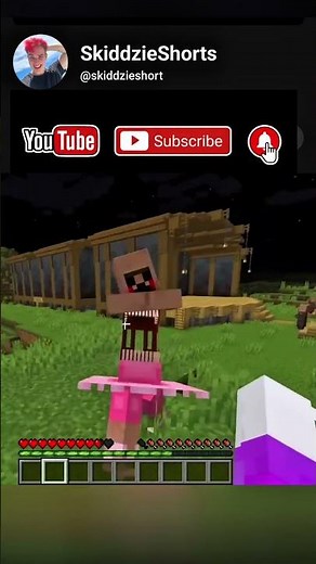 Graceful Ballerina Villager Suddenly Becomes TERRIFYING 😂 #minecraftshorts #skiddzie #kiply