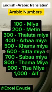 637K views · 7.6K reactions | Learn Arabic with me 珞 Arabic Numbers! #reels #fyp #arabiclanguagelearning | Excel Ewuzie | Facebook