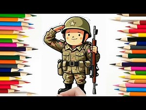 How to Draw a Soldier Step-by-Step for Kids | Easy and Realistic Pencil Drawing Tutorial