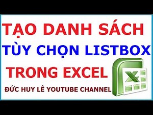 Instructions on how to create list box in Excel