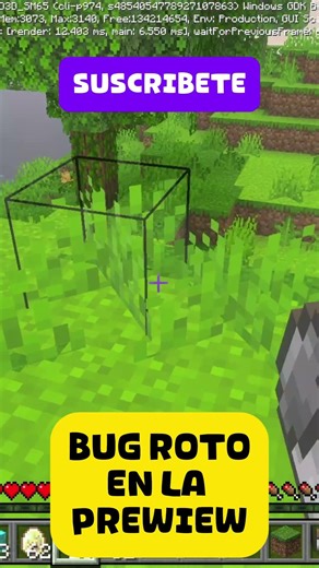 BUG ROTO EN #minecraft #shorts #bug
