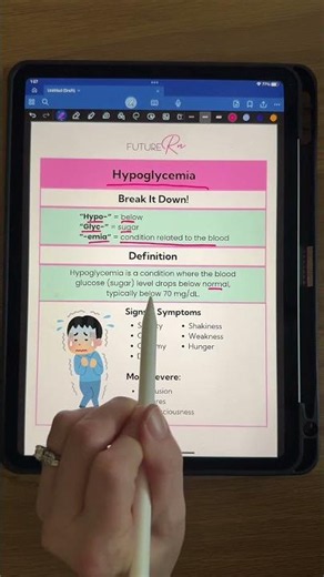 Nursing Med-Surg Can you identify hypoglycemia? #futurern