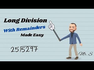 EASY how-to do long division WITH remainders