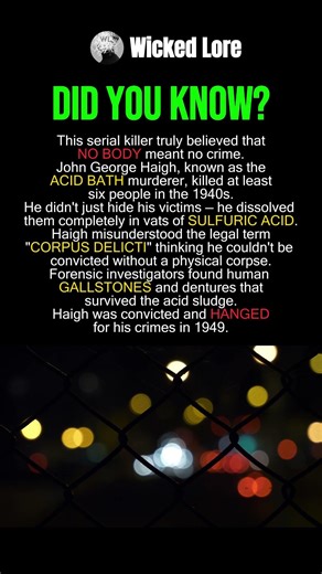 He Dissolved 6 People in Acid — Then Made One Fatal Mistake