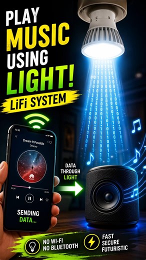 playing music using just LIGHT? #LiFi #Electronics #DIYProjects #TechInnovation #FutureTech #Arduino