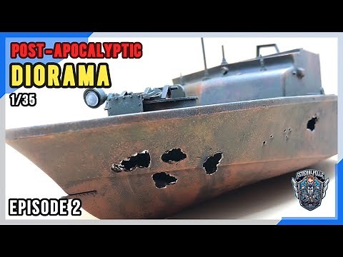 Modeling the Apocalypse: Crafting Convincing Post-Apocalyptic Dioramas - Abandoned Boat [EP2]