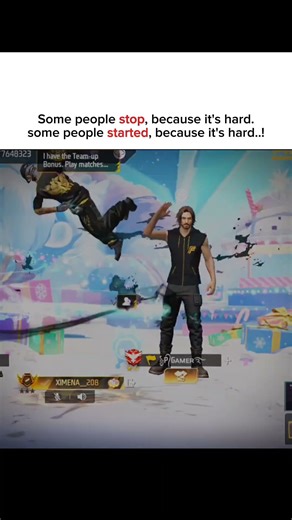 some people stopped because it's hard. some people started because it's hard .!#motivateme #successs