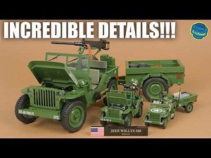 Big Enough? Detailed Willys Jeep with Trailer 1:12 - COBI 2804 (Speed Build Review)