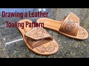 How to draw leather floral tooling patterns