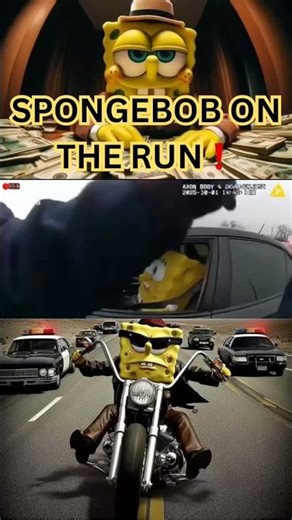 When SpongeBob Meets the Police… 💀🚔 #shorts #viral #viralvideo #youtubeshorts