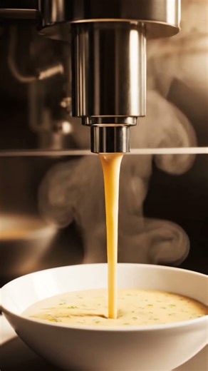 Futuristic Soup Machine – From Fresh Veggies to Hot Bowl #AIvideo #Shorts