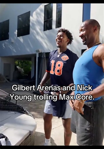 Got whooped in the 1v1 and started getting trolled after 😭 #plaqueboymax #gilbertarenas #nickyoung #fyp #viral