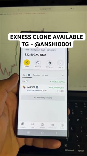 Exness binance clone available #trading #exness