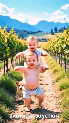 Cute Baby Brothers Dancing with Puppy 🐶👶 | Sweet Family Fun & Happy Vibes 💃✨