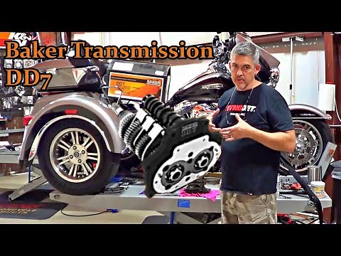 Stock Harley Davidson transmission vs Baker Drivetrain DD7 7 Speed